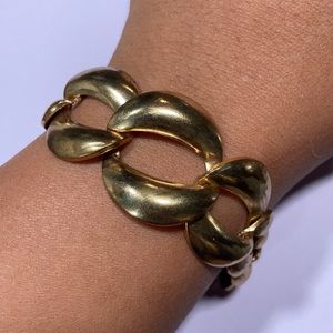🍀 2 for $20 Vintage Gold Tone Chunky Chain Bracelet.